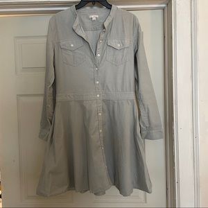 Gap button down corduroy dress  - size 8